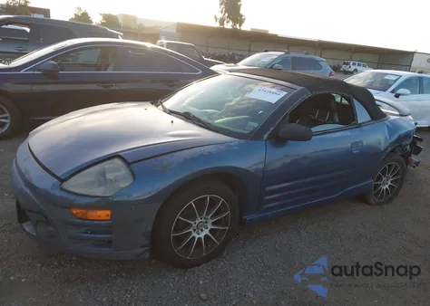 2003 Mitsubishi Eclipse Spyder Gt from USA, damaged, VIN 4A3AE55H33E045889